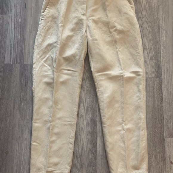& Other Stories tapered cotton trousers (beige) - Picture 4 of 9